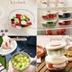 thumbnail image 5 of Cuenco para Lavar Frutas y Verduras, Diseño Desmontable, Escurridor, Colador con Asas Plegables, 1 Unidad, A, 5 of 8