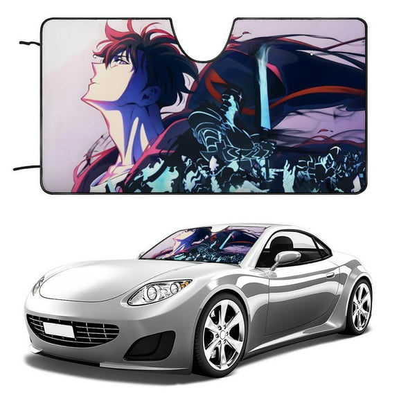 Solo Leveling-theme Windshield Sun Shade Front Protector Folding Car Sun Visor Blocks Uv Rays Keeps Your Vehicle Cool52in*28in(130cm*70cm)