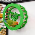 thumbnail image 4 of Tong Parrot Exercise Wheel And Steering Interactive Bird Activity Center With Chewable Wooden For Conures Budgies 1pc, 4 of 4