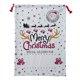 thumbnail image 1 of Saco de Papá Noel con patrón de stock personalizado, 100% algodón, saco de regalo de Navidad personalizado extragrande para Navidad, 1 of 4