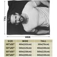 thumbnail image 3 of Ryan Reynolds Blanket Anti-Pilling Throw Blanket Plush Blanket Lightweight & Ultra-Soft, Warm & Comfy Flannel Fleece Blanket for Couch, Bed, Sofa, 60x80, 3 of 6