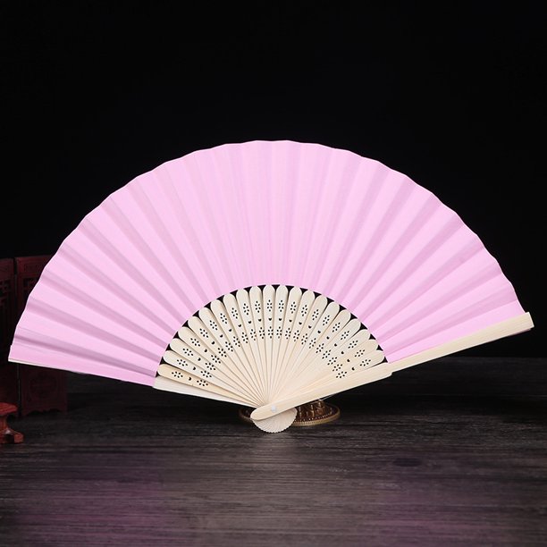 Abanico plegable en blanco de 7 pulgadas, abanico de papel para pintar para niños, abanico de color blanco, materiales creativos hechos a mano para bricolaje en jardín de infantes