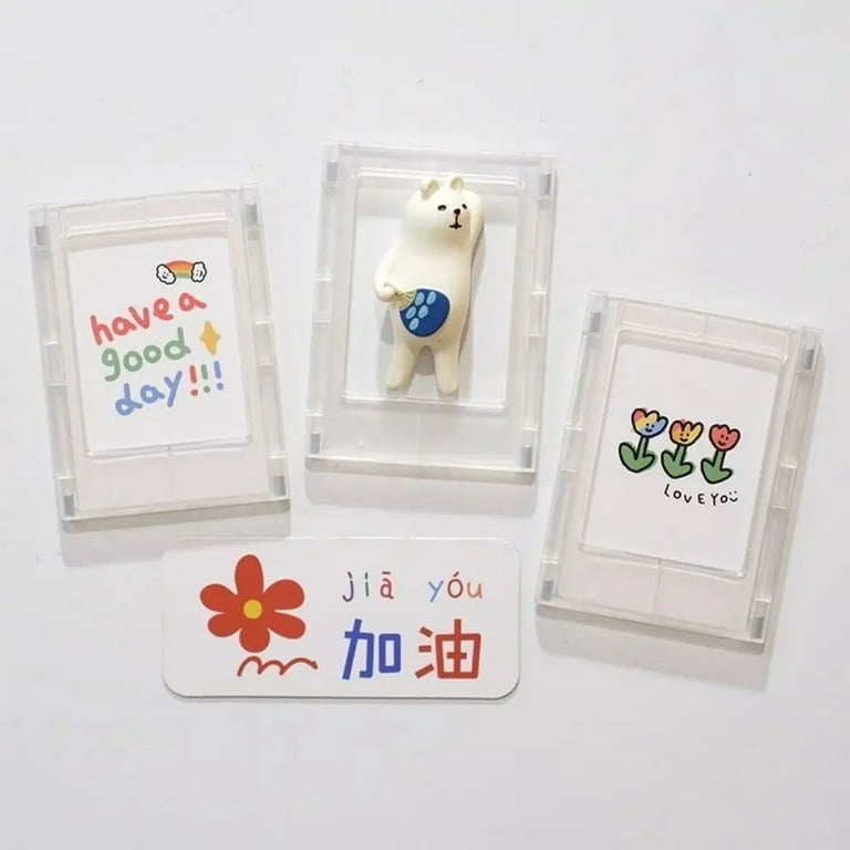 Magnetic Photo Frames for Fujifilm Instax Mini Film Papers, Double Sided  Fridge Picture Frame, Magnets Children's Artwork Frames - AliExpress