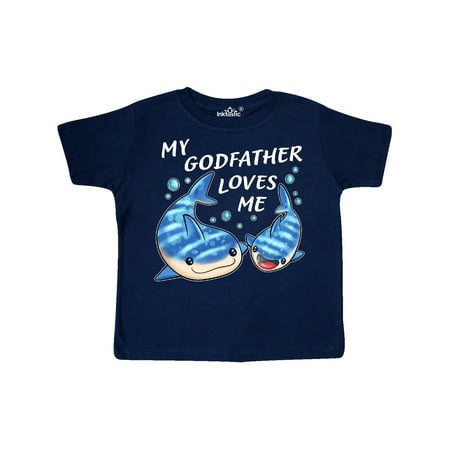 

Inktastic My Godfather Loves Me- whale shark Gift Toddler Boy or Toddler Girl T-Shirt
