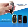 thumbnail image 4 of Key Fob Cover Compatible with Toyota Tacoma 4Runner Prius Corolla Cross Hatchback Tundra Sequoia 2022-2025 Keychain Case Holder Protector,Gold/Black, 4 of 6