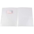 thumbnail image 2 of JAM PAPER Plastic Light Weight Two Pocket Presentation Folders - Clear w/American Flag - 12/Pack, 2 of 3