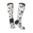 thumbnail image 4 of Daiia Sports Socks Cool Chicken Printed Novelty Crew Socks for Men Women Knee High Socks Cotton Socks Soft & Breathable Support Unisex Socks, 4 of 9