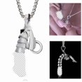 thumbnail image 2 of Funny Snake-shaped Titanium Steel Pendant Necklace, 2 of 2