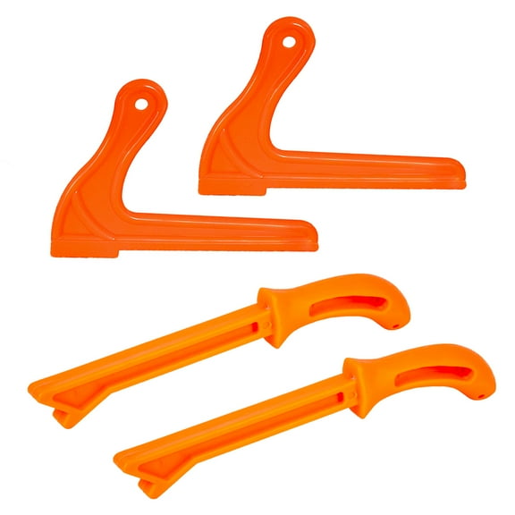 POWERTEC 71876 Woodworking Safety Push Tool Set, Includes 2-PC L-Push Sticks and 2-PC Magnetic Push Sticks for Table Saw, Router Table, Jointer Applications