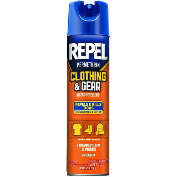 3 Pack REPEL Permethrin Clothing and Gear Insect Repellent Aerosol 6.5 Oz Each