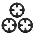 thumbnail image 1 of WEUVEB 3Pcs Black Gas Stove Pot Rack with Durable Structure Ideal for Camping Coffee Brewing and Cooking, 1 of 8