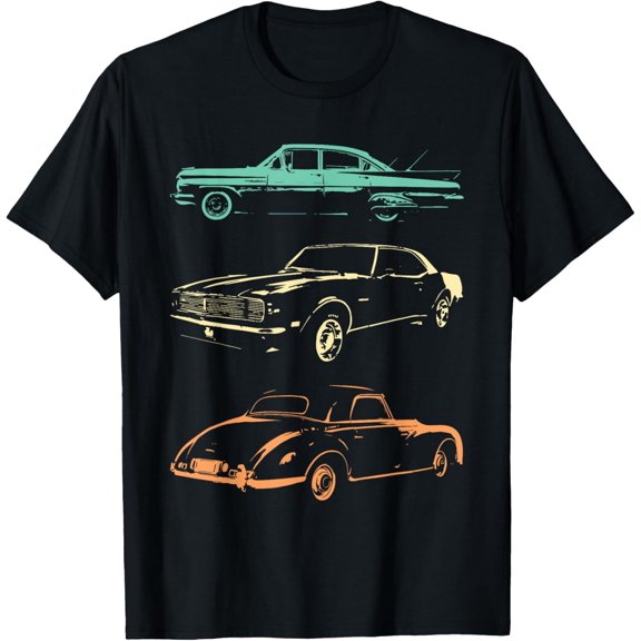 Vintage Cars - 80s & 90s Graphic Retro Design Unisex T-Shirt