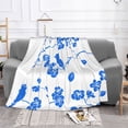 thumbnail image 2 of Nature Birds Seamless Throw Blanket, Super Soft Anti-Pilling Flannel Bed Blankets, 60"x50", 2 of 8