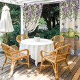 thumbnail image 4 of Outdoor Curtains for Patio Waterproof, Blue Purple Floral Outdoor Privacy Panels Grommet, Spring Vintage Hydrangea Flower Truck Blackout Outside Curtains for Porch/Cabana 54"x84", 1 Panel, 4 of 8