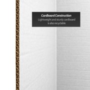 Red Lantern 6 ft. Tall White Temporary Cardboard Folding Screen - 6 Panel