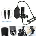 thumbnail image 4 of Condenser Microphone Set, Professional Studio Cardioid Microphone Kit with Boom Arm, Shock Mount for Streaming, Recording, Podcasts, YouTube - XM900, 4 of 7