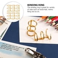 thumbnail image 4 of Miangastore 6pcs Practical Binding Rings Loose Leaf Binding Ring DIY Notebook Coils, 4 of 8
