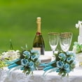 thumbnail image 5 of Wedding Bouquets for Bride, Silk Roses Bridal Wedding Hand Bouquet Bridesmaid Holding Artificial Fake Flowers, 5 of 8