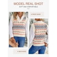 thumbnail image 3 of Asyoly Women Knit sweater Vest V Neck Color Block Vintage Sleeveless Sweater Pullover Oversized  Knitwear Tank Top, 3 of 7
