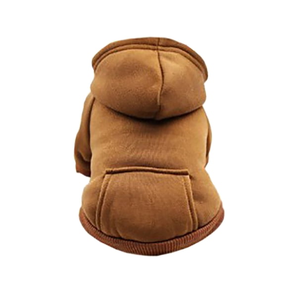 Matoen Small Dog Sweaters Dog Hoodie Clothes with Hat for Small Dogs Boy Chihuahua Clothes with Pocket Puppy Pet Winter Clothes Warm Hoodies(L)