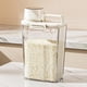 thumbnail image 1 of Recipiente hermético de 5 cuartos para almacenar alimentos, bote sellado para arroz, cereales, harina, sin BPA, para organizar la despensa de la cocina (blanco, 1 unidad) JASKFLY, 1 of 8