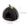 thumbnail image 3 of TOOPTY Pumpkin Cat House with Removable Cushion, Warm Cave Bed for Indoor Cats and Small Dogs, Orange Pet Tent with 18-Inch, 3 of 6