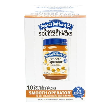 Peanut Butter & Co, Smooth Operator Squeeze Pack, All Natural Smooth Peanut Butter 1.15 oz. (20