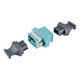 thumbnail image 3 of SM/MM MPO Fiber Optic Connector, Quick Optical Adapter for OM3 MPO/MTP UP-DOWN Mount Sky Blue 44x25x10mm, 3 of 7