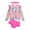 A132-Hot Pink, variant on Hessimy Girls Swimsuit Tropical Print Bikini Set with Ruffle Hem Two Piece Criss Cross Bathing Suits,Square Neck（Purple,5-6 Years)