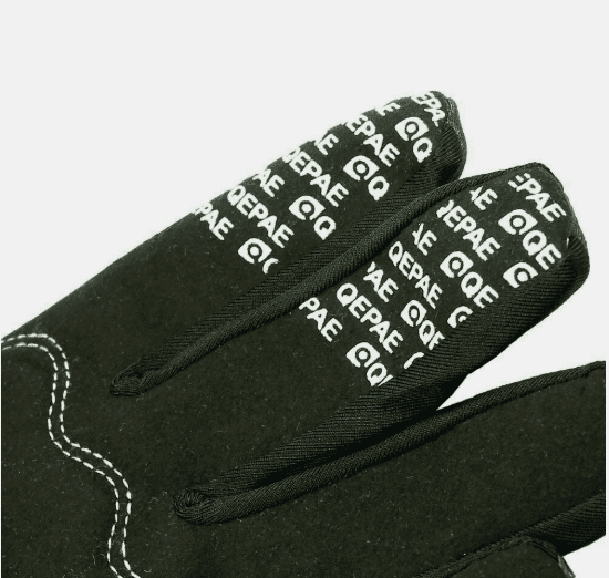 Biker Skeleton Bone Gloves – Full Finger Motorcycle, Cycling & Racing Gloves – Goth Style Mechanics Gloves (Size L)