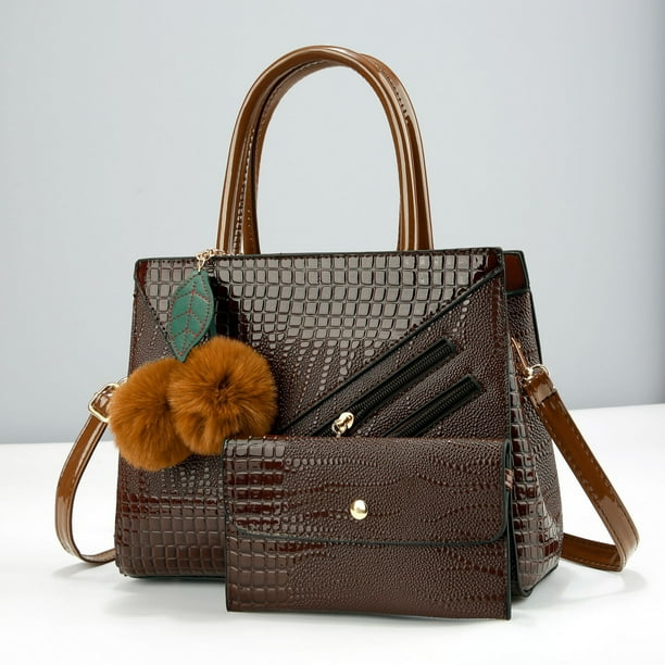 Tendencia 2024 Nueva moda Bolsos con asa superior para mujer Bolsos de hombro elegantes Bolsos y carteras de disenador de alta calidad para dama Walmart en linea