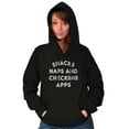 thumbnail image 3 of Snacks Naps Checking Apps Lazy Chill Unisex Plus Fleece Graphic Hoodie Brisco Brands 2X, 3 of 5