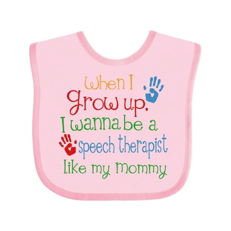 

Inktastic Speech Therapist Like Mommy Gift Baby Boy or Baby Girl Bib