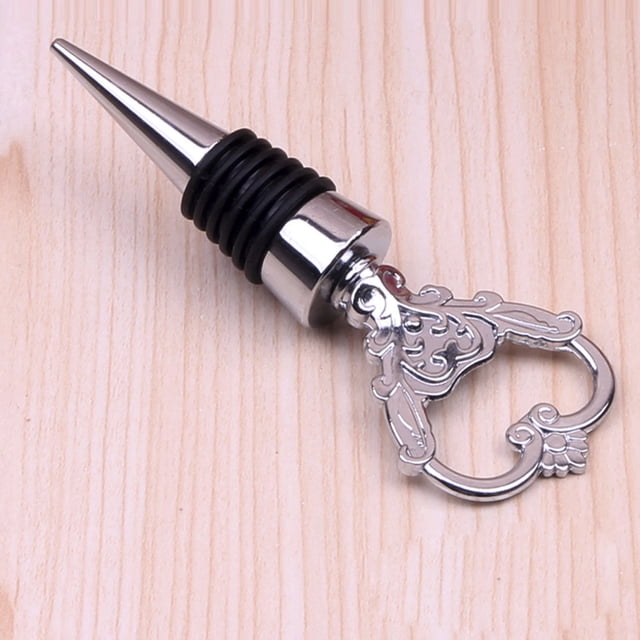 TIMIFIS Bottle Stopper Alloy Wine Bottle Stopper Metal Clear Rhinestones Kitchen Gadgets