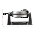 thumbnail image 5 of Chefman Rotating Belgian Waffle Maker, 180° Flip Iron w/ Non-Stick Plates, Adjustable Timer, Locking Lid, & Drip Plate, Space Saving Storage, Mess-Free Breakfast, Stainless Steel/Black, 5 of 5