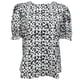 thumbnail image 1 of Women Floral Print Shirt Female Puff Sleeves Blouses Summer Casual Pullover Top All-matching Chiffon Blouse Streetwear Sky Blue XL, 1 of 5