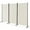 White, variant on Costway 3-Panel Folding Room Divider 6Ft Rolling Privacy Screen withLockable Wheels Grey