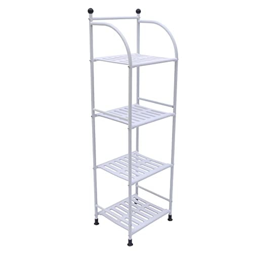 OUKANING 4Layer Freestanding Corner Rack Towel Shower Gel Storage