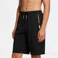 thumbnail image 4 of AnuYalue Mens Shorts Big and Tall Quick Dry Workout Running Shorts Athletic Shorts Knee Length SweatShorts with Zip Pockets, 4 of 8
