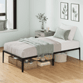 thumbnail image 3 of CazToi Base de cama plataforma de metal tamaño Individual con almacenamiento bajo la cama, no necesita somier, montaje fácil, silenciosa, 3 of 7