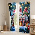 thumbnail image 3 of Homewish Cartoon Santa Claus Black Out Curtains for Child, Winter Christmas Curtains Pack of 2 (42x63 Each), Kawaii Gnome Bedroom Curtains, Window Curtains Bedroom Decor, 3 of 6
