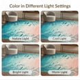 thumbnail image 7 of ODIKA 3'x5' Washable Accent Rug Pet Friendly, Non-Shedding Mat Mermaid Gradient Scale Mosaic With Ombre Fish And Coral Accents for Bedside, Nursery Room, 7 of 7