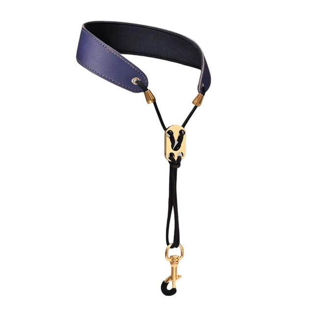 tredstone Sangle de Cou pour Saxophone Rembourrée Confortable pour Clarinette Basse Soprano Bleu