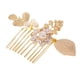 thumbnail image 4 of Vintage Nupcial Del cabellero Perla Flor Hoja Boda Accesorio para El Cabello BLESIY Peine, 4 of 6