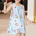 thumbnail image 6 of Cethrio Girls Nightgowns, Printed Sleeveless Polyester Crewneck Sleepshirts Sky Blue Size 6T, 6 of 6