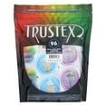 thumbnail image 2 of Trustex Non-Lubricated Latex Condoms Variety Pack, Flavored, Non-Lubricated Natural, and Colored Condoms, Bag of 96, 2 of 3