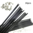thumbnail image 2 of Bike Spoke, 16Pcs 251mm-269mm MTB Mountain Bicycle Bike Wheel Steel Spokes Parts with Caps, 2 of 8