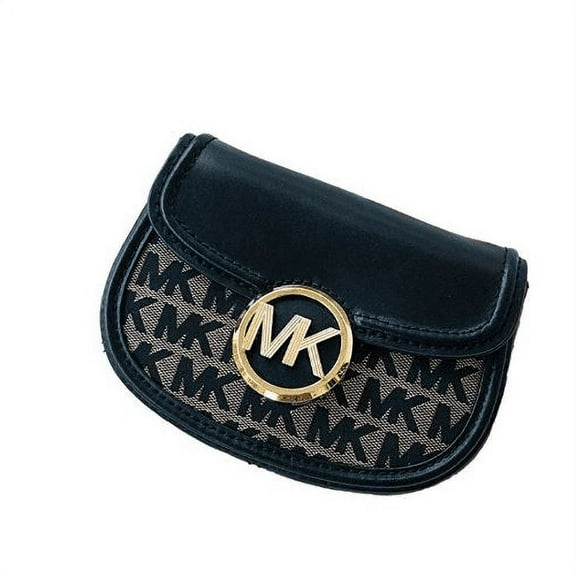 Michael Kors Fulton Small Belt Bag Crossbody Black Signature Logo 35F9GFTN1J-BEI