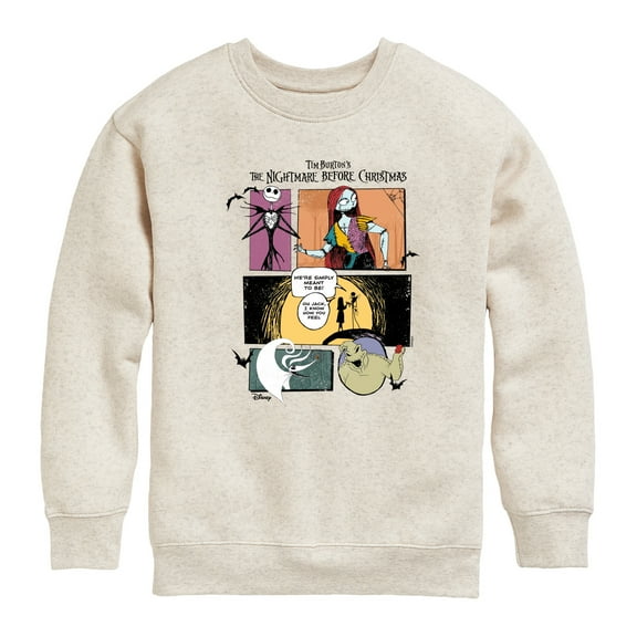 Disney - The Nightmare Before Christmas - I Know How You Feel - Toddler & Youth Crewneck Fleece Sweatshirt
