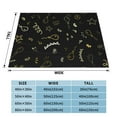 thumbnail image 6 of LNWH Super Soft Flannel Bed Blanket, Cozy Fluffy Warm All Seasons Balloons & Stars Doodles Pattern Throw Blankets for Sofa Bedding, 40"x30", 6 of 8